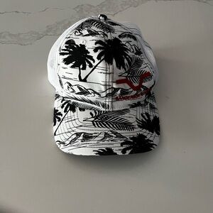 Unisex Black and White Mesh Cap